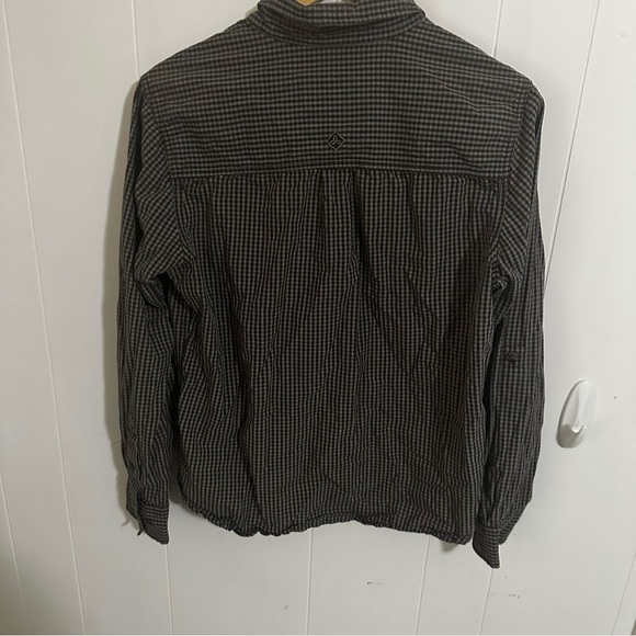 Prana Brown and White Casual Button Down Shirt - Picture 2 of 5